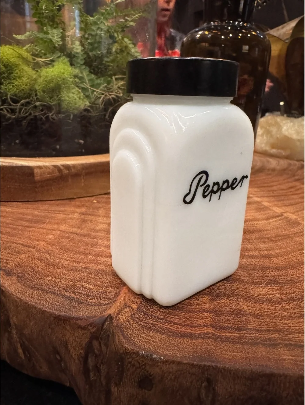 McKee Milk Glass Pepper Shaker